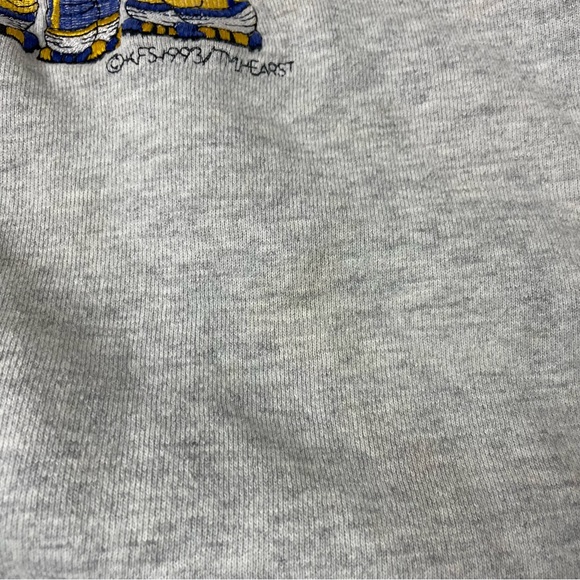 1993 Popeye Sailor Man Brutus Football Sweatshirt Play By Play Md TM Hearst KFS - Picture 9 of 10